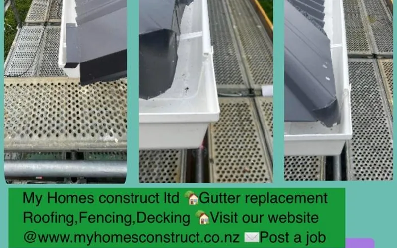 Gutter Installation in progress β Auckland job by My Homes Gutter Expert